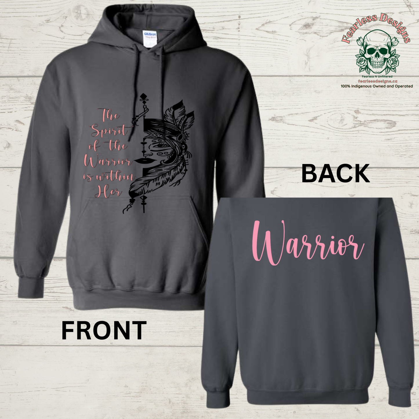 The Spirit of the Warrior is Within Her Hoodie