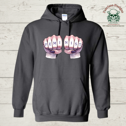 FEMINIST with Fist Hoodie