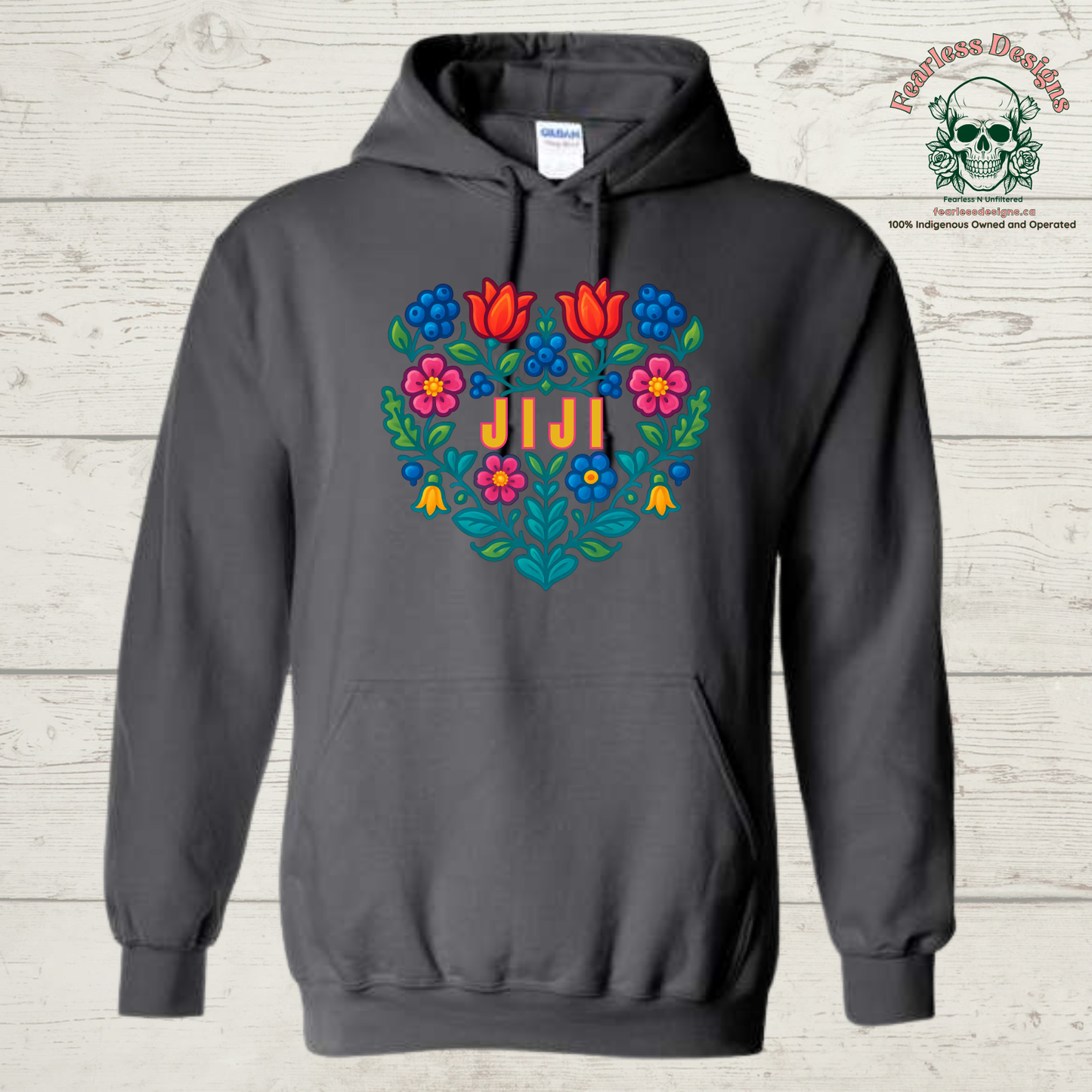 Flowered Jiji hoodie
