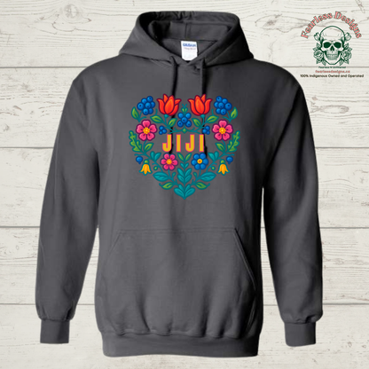 Flowered Jiji hoodie