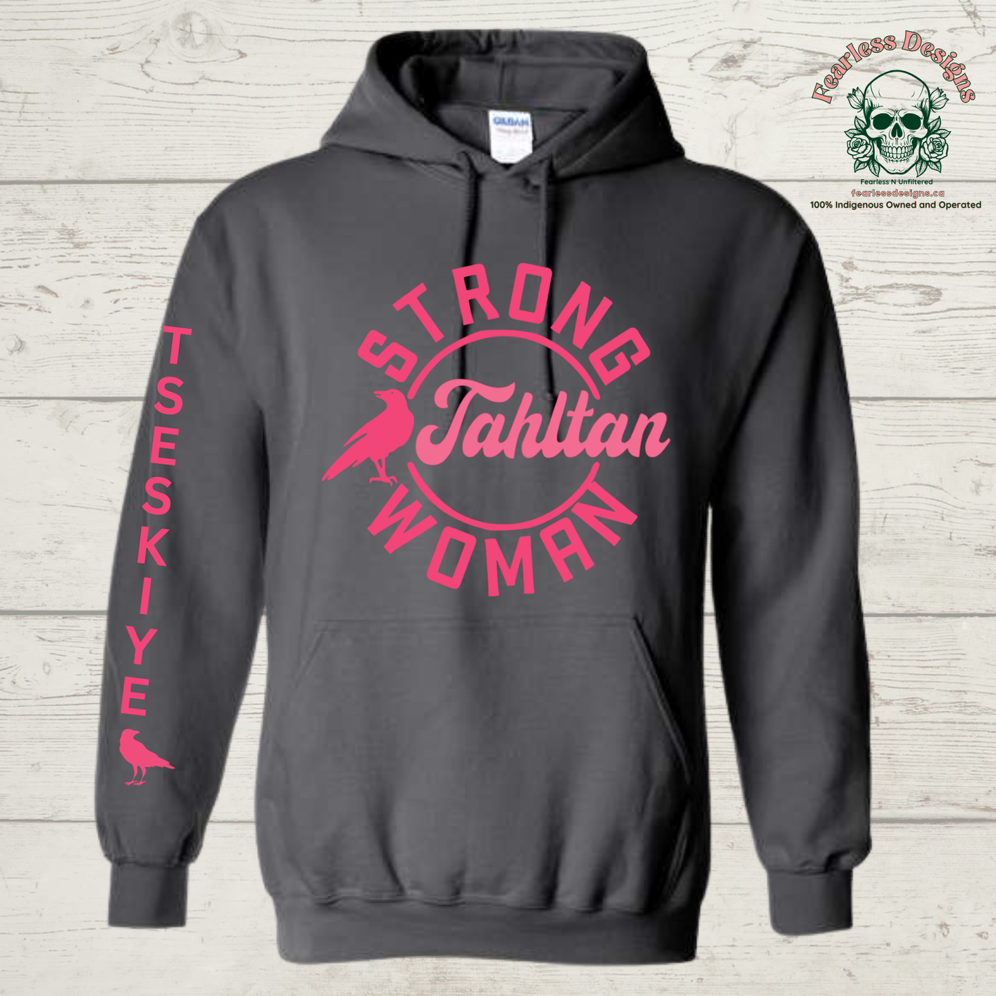 Strong Tahltan Woman crow clan Hoodie