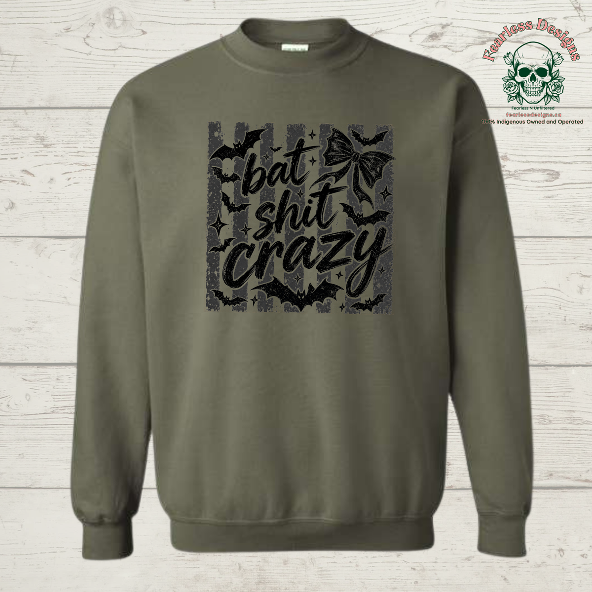 Bat Shit Crazy unisex crewneck sweater