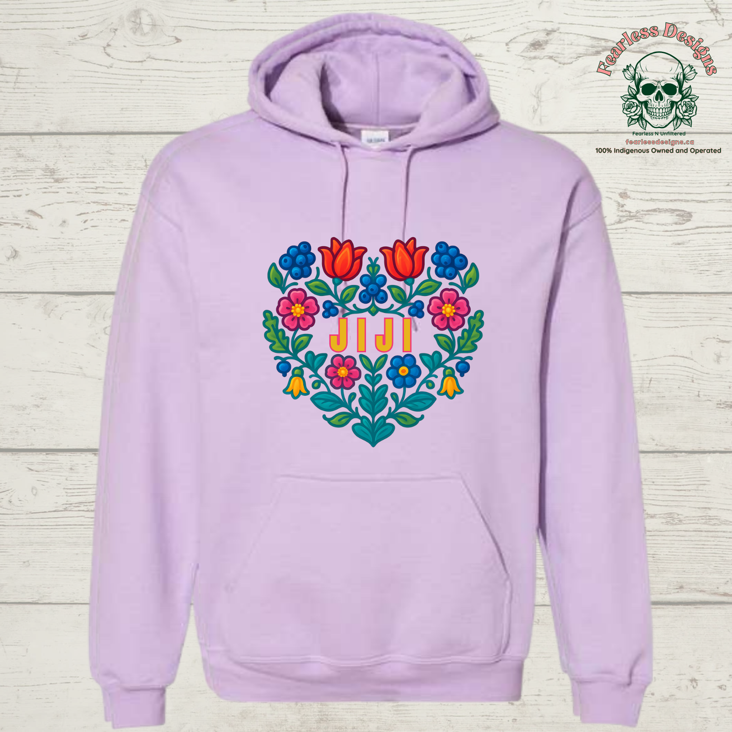 Flowered Jiji hoodie