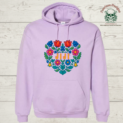 Flowered Jiji hoodie