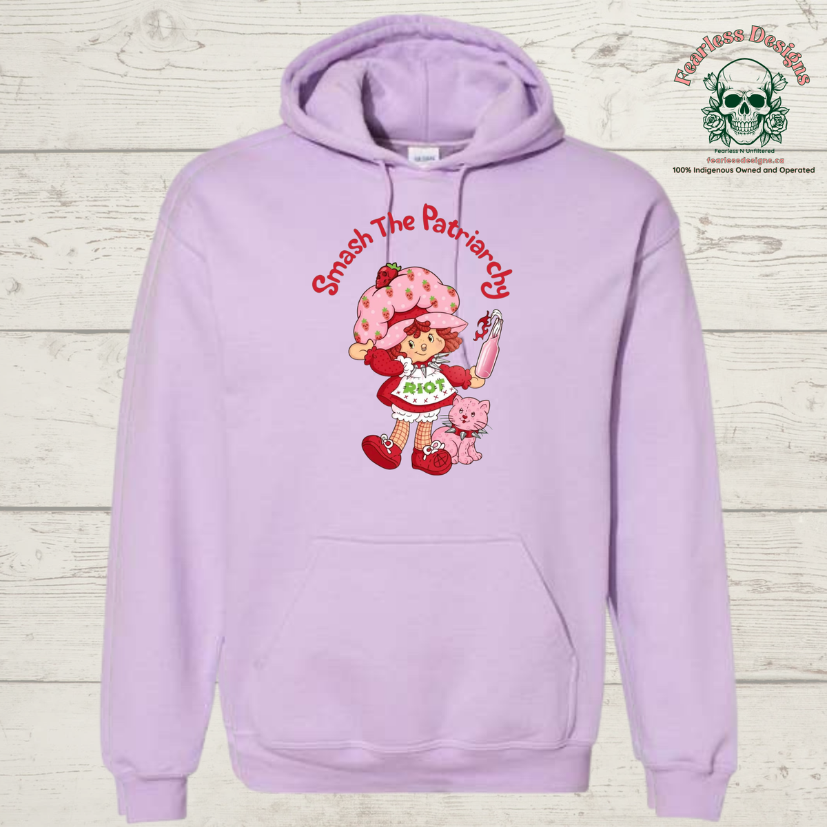 Strawberry Shortcake Smash the Patriarchy hoodie