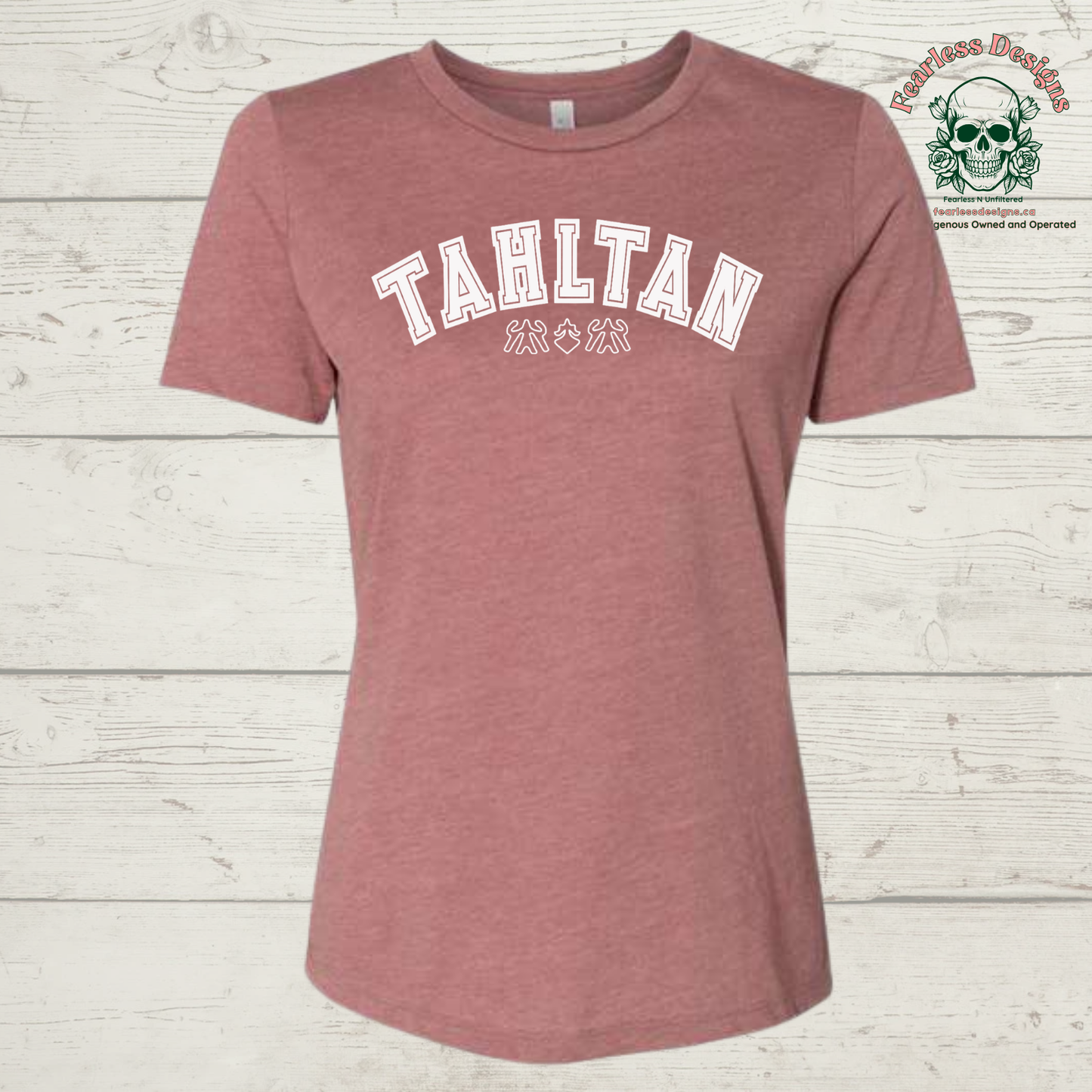 Tahltan with shapes ladies T-Shirt