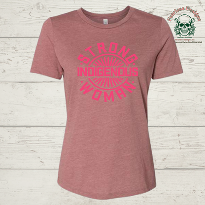 Strong Indigenous Woman relaxed fit T-Shirt