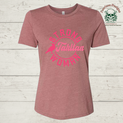 Strong Tahltan Woman relaxed ladies fit Crow Clan T-Shirt