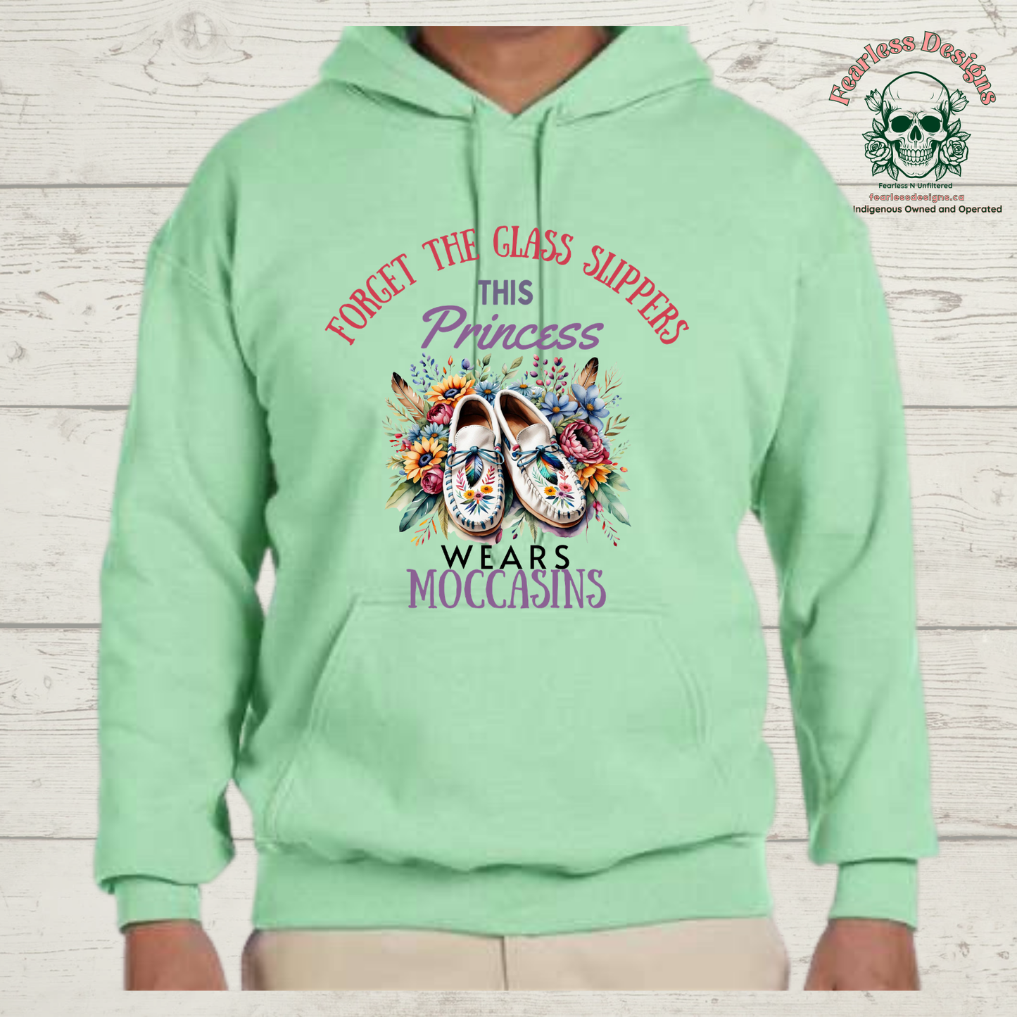 Forget the glass slippers this princess wears moccasins hoodie