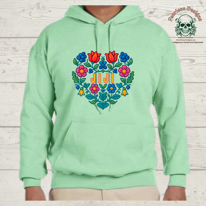 Flowered Jiji hoodie