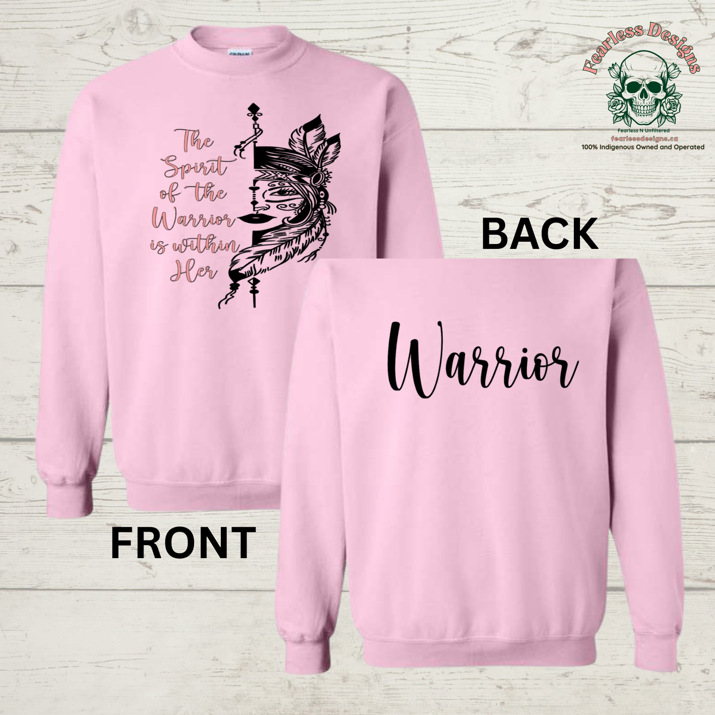 The Spirit of the Warrior is Within Her Crewneck Sweater