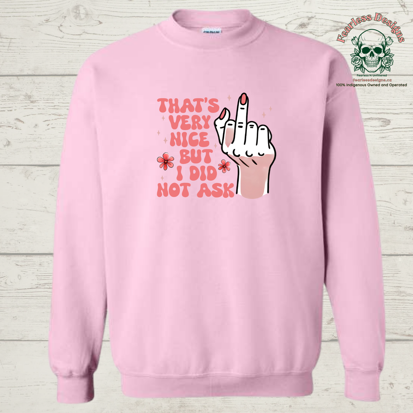 That's Very Nice But I Did Not Ask Crewneck Sweater