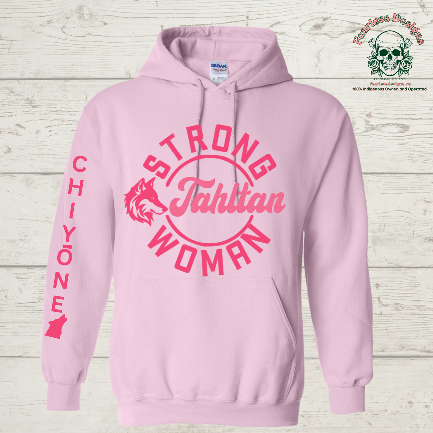 Strong Tahltan Woman wolf clan Hoodie