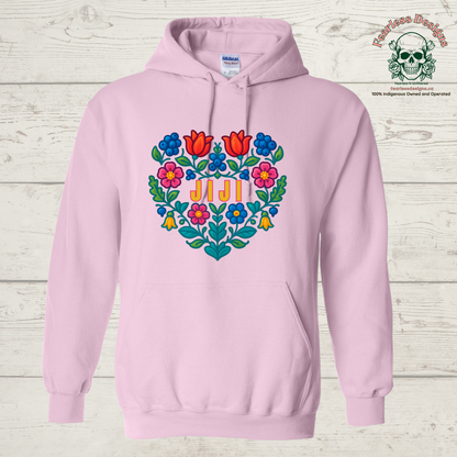 Flowered Jiji hoodie