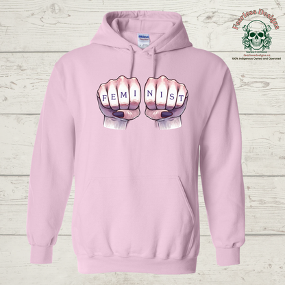 FEMINIST with Fist Hoodie