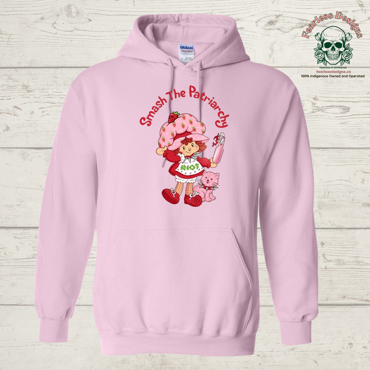 Strawberry Shortcake Smash the Patriarchy hoodie