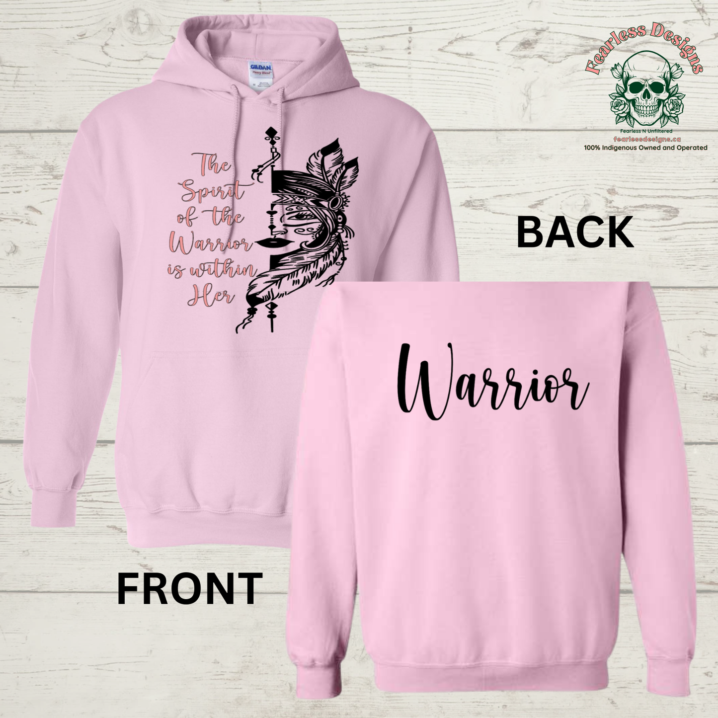 The Spirit of the Warrior is Within Her Hoodie