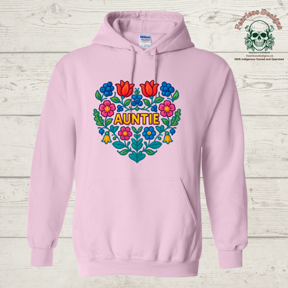 Flowered Auntie hoodie
