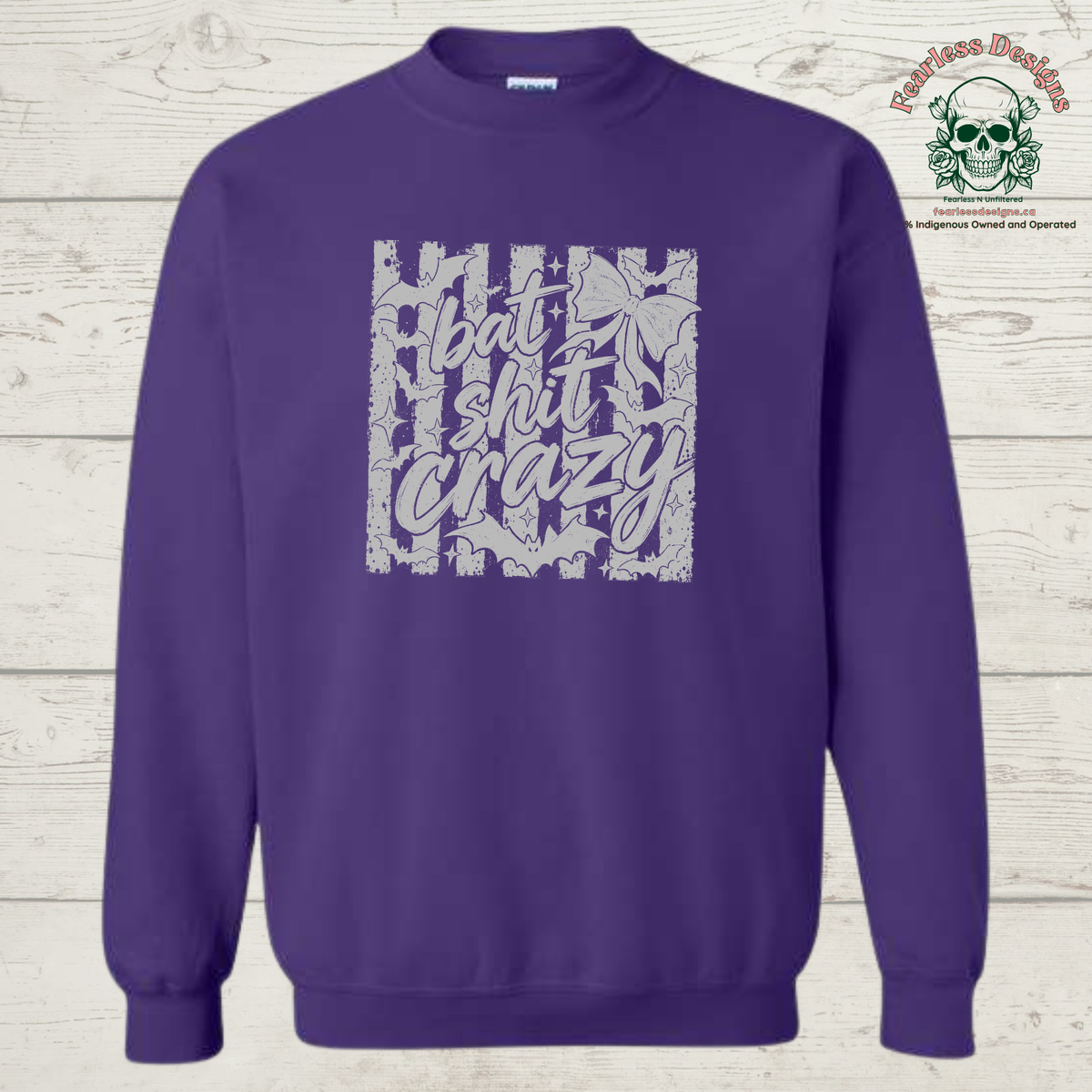 Bat Shit Crazy unisex crewneck sweater
