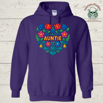 Flowered Auntie hoodie