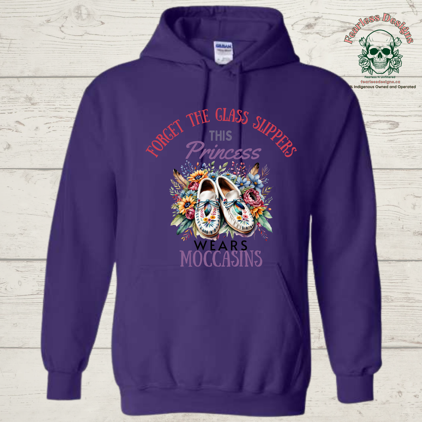 Forget the glass slippers this princess wears moccasins hoodie