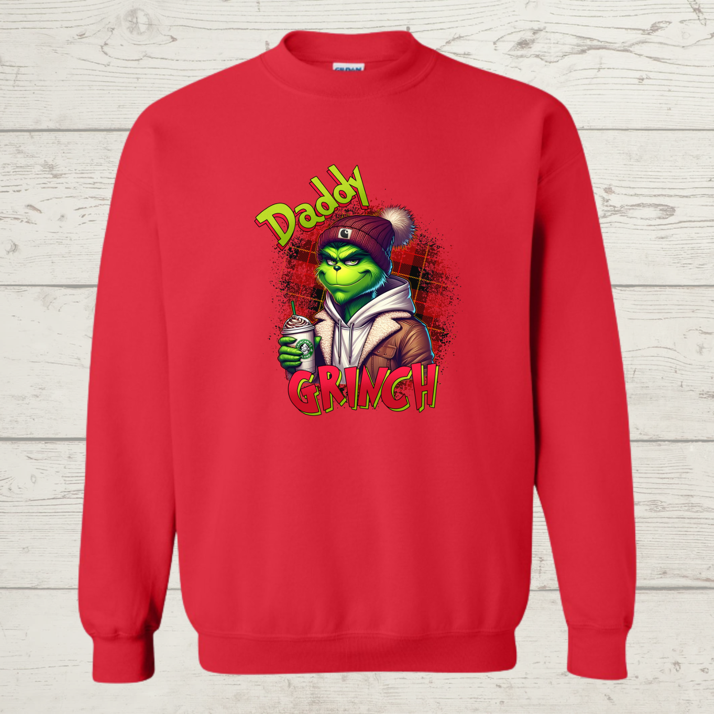 Mean Green Daddy with coffee