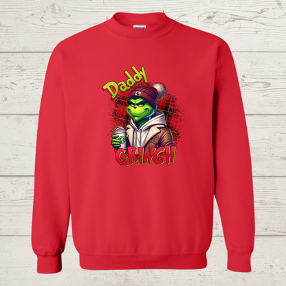 Mean Green Daddy with coffee