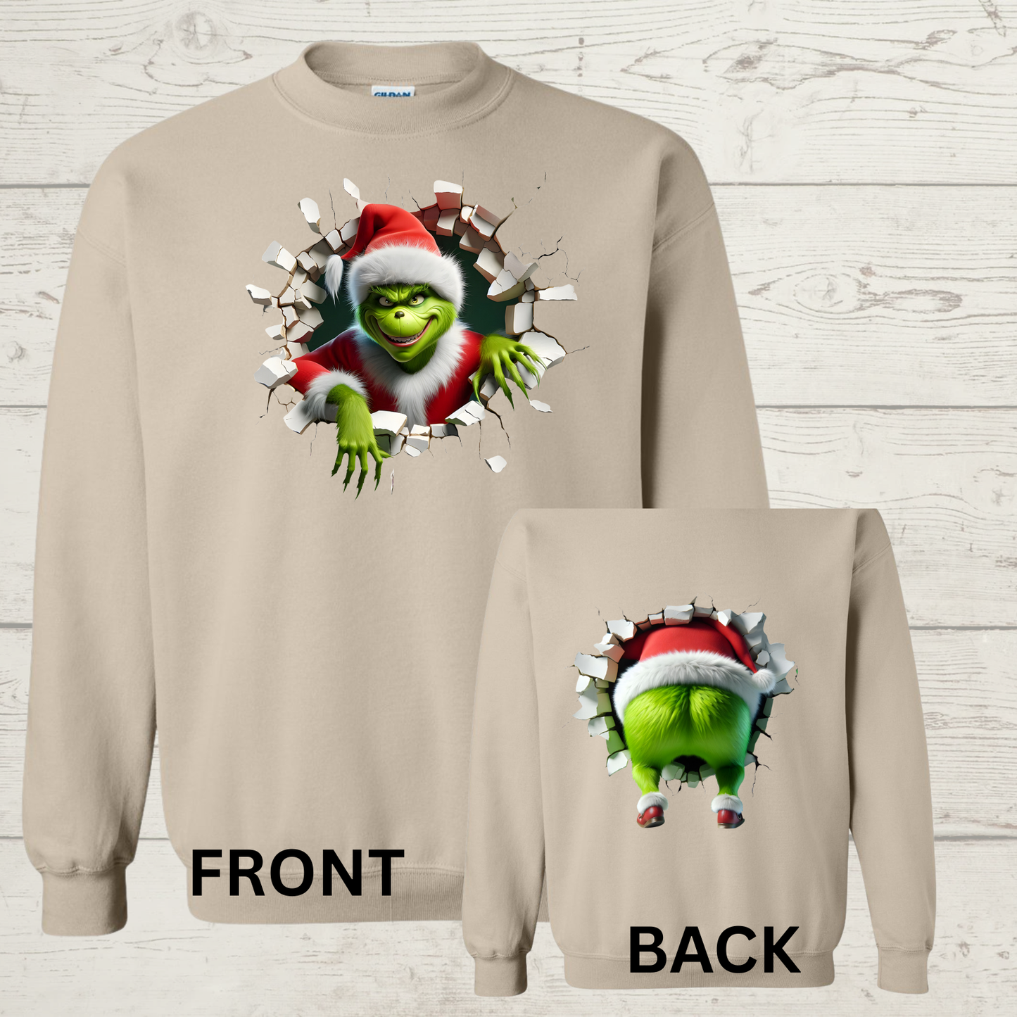 Breakthrough Mean Green Guy front and back