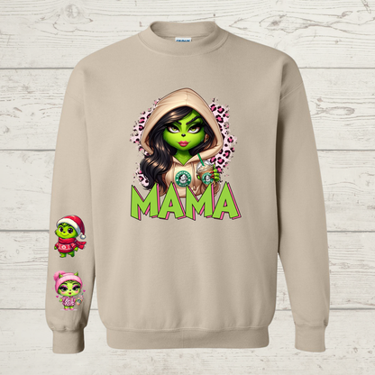 Mean Green Mama with brown hair