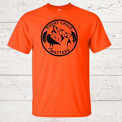 Every Child Matters with Wolf and Crow T-shirt