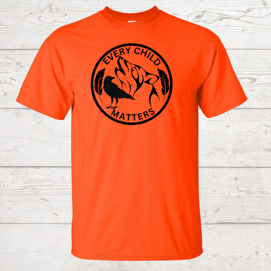 Every Child Matters with Wolf and Crow T-shirt