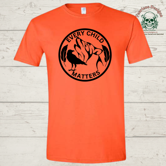 Wolf and crow Every Child Matters unisex tshirt